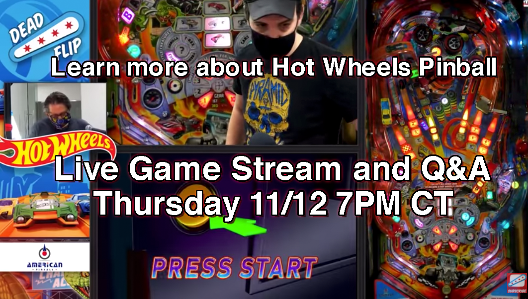 Hot Wheels Pinball Livestream with Q&amp;A -- Replay