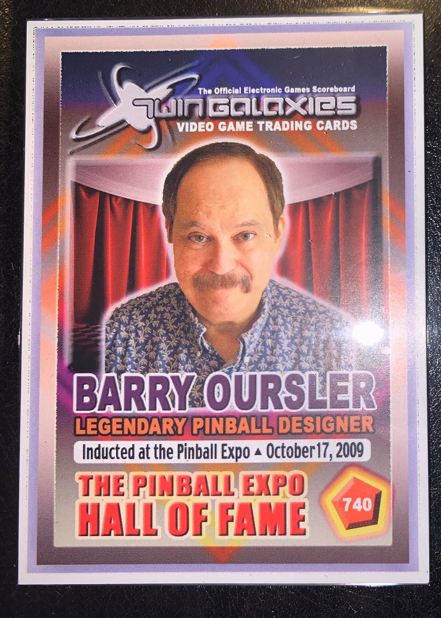 Thank you, Barry Oursler.