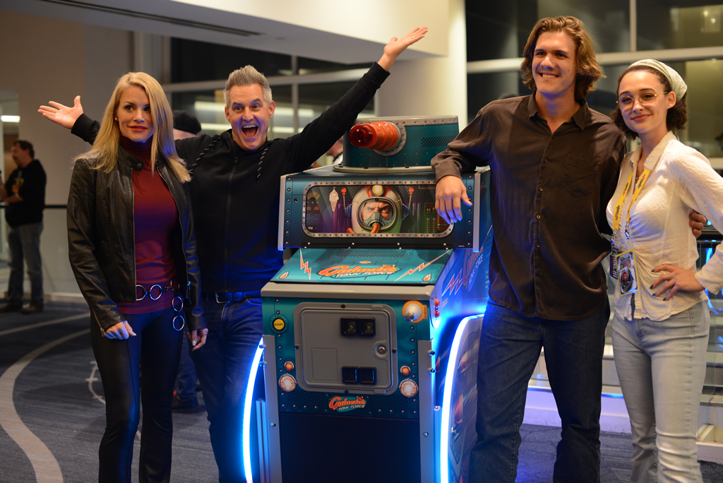 American Pinball, Inc. with the stars of ‘Galactic Tank Force’