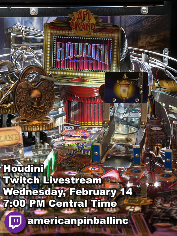 American Pinball Livestream: Houdini